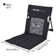 thumbnail image 5 of Silla plegable para acampar, asiento con respaldo, muebles para interiores y exteriores (negro), 5 of 6