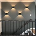 thumbnail image 3 of (4 pzs) AVEDISANTE Lampara Exterior Pared, 12W Impermeable IP65, &Aacute;ngulo de haz Ajustable Hacia Arriba y Hacia abajo, Luz Exterior Pared, Lamparas Para Exterior de Casas pared, Dormitorio, P, 3 of 7