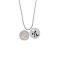 thumbnail image 2 of Delight Jewelry Stainless Steel In all things Give Thanks Disc - Silvertone Script Initial Disc - N - Charm Necklace, 20"+3", 2 of 4