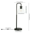 thumbnail image 5 of Evelyn&Zoe Henderson 27" Modern Metal Table Lamp with Clear Cone Glass Shade, 5 of 7