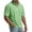 Light Green #094, variant on Short Sleeve Waffle Shirts for Men Quarter Zip Pullover Casual Slim Fit Stand Collar Polo Shirt Knit Tops