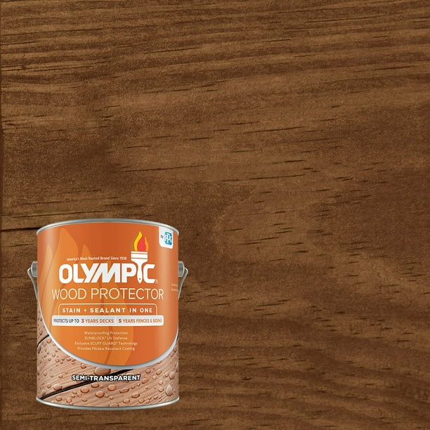 Olympic Wood Protector Exterior Stain Plus Sealant in One, Semi