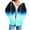 Light blue, variant on Scyoekwg Gradient Hoodies for Women Full Zip Loose Sweatshirt Jackets Long Sleeve Versatile Sports Coat Outerwear with Pockets (Purple,L)