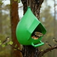 thumbnail image 4 of Outdoor Hanging Bird Feeder, Durable Plastic Wild Bird Seed Container, Weatherproof Garden Hanging Decor, Easy to Refill and Clean for Outside Yard, 4 of 5