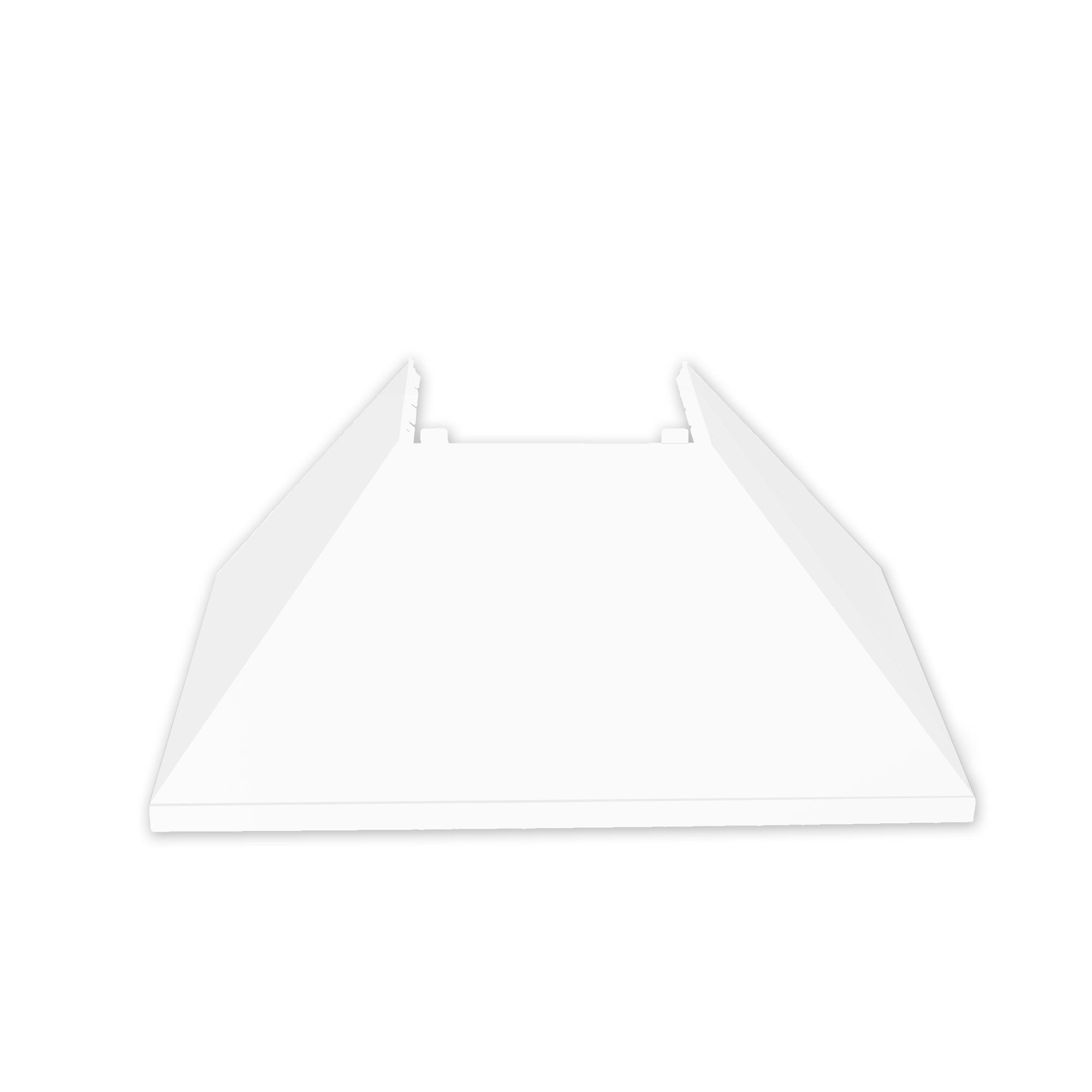 48" DuraSnow Stainless Steel Range Hood with White Matte Shell (8654WM-48)