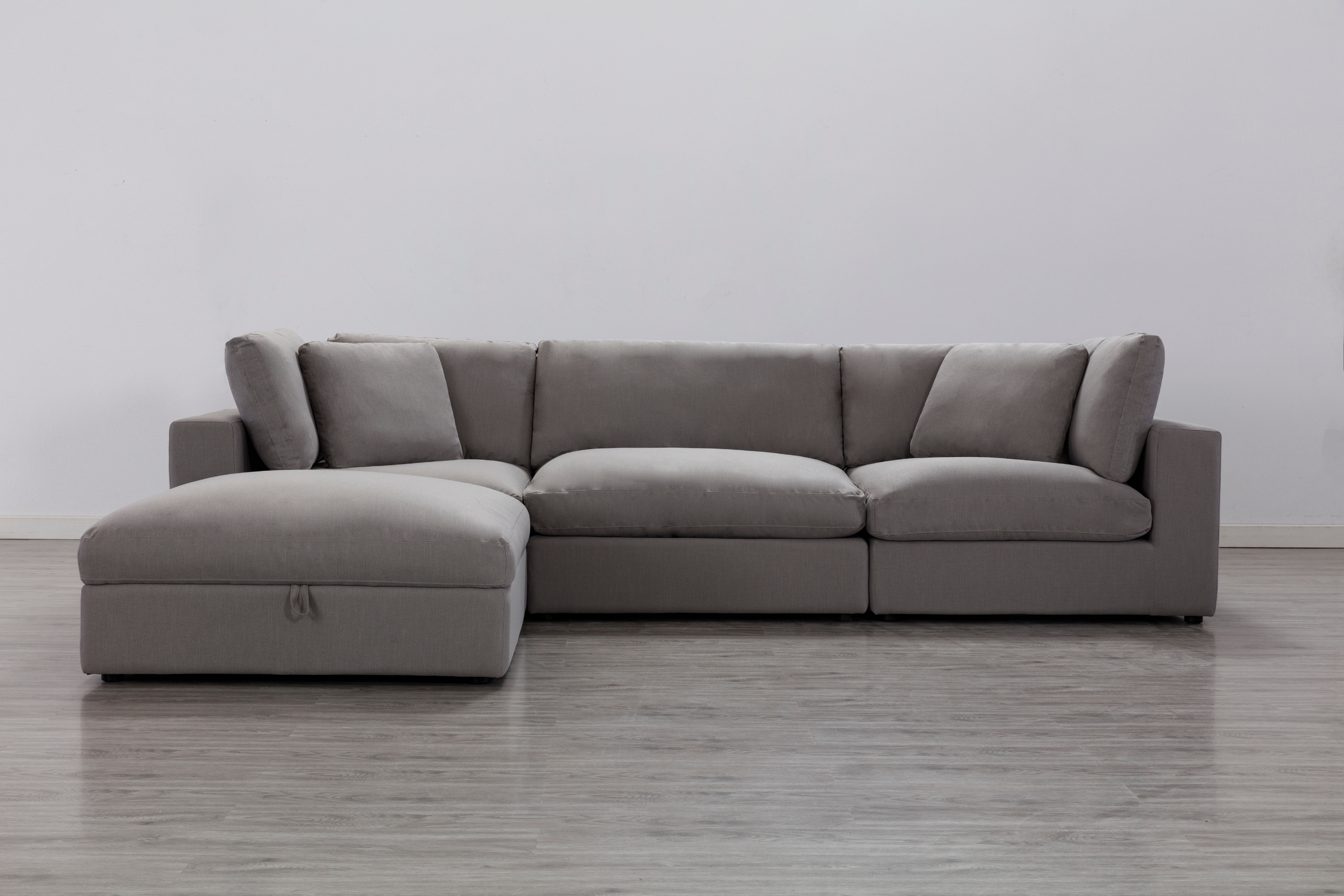 Roundhill Furniture Rivas Contemporary 4-Piece Sectional Sofa - Graphite - image 2 of 9