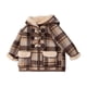 thumbnail image 1 of Gibobby Chamarra de forro polar para niños y niñasAbrigo de tela de invierno para niños, niños y niñas con abrigo grueso de paño largo de lana, abrigo de(Café, 12-18 Meses), 1 of 3