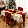 thumbnail image 4 of 2026 Christmas Indoor Home Decor Red And Black Checkered Table Runners And Chair Covers For Christmas Dining Room Decor And Christmas Scene Props, 4 of 5