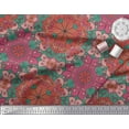 thumbnail image 2 of Soimoi Polyester Crepe Fabric Mandala Kaleidoscope Print Sewing Fabric Yard 52 Inch Wide, 2 of 3