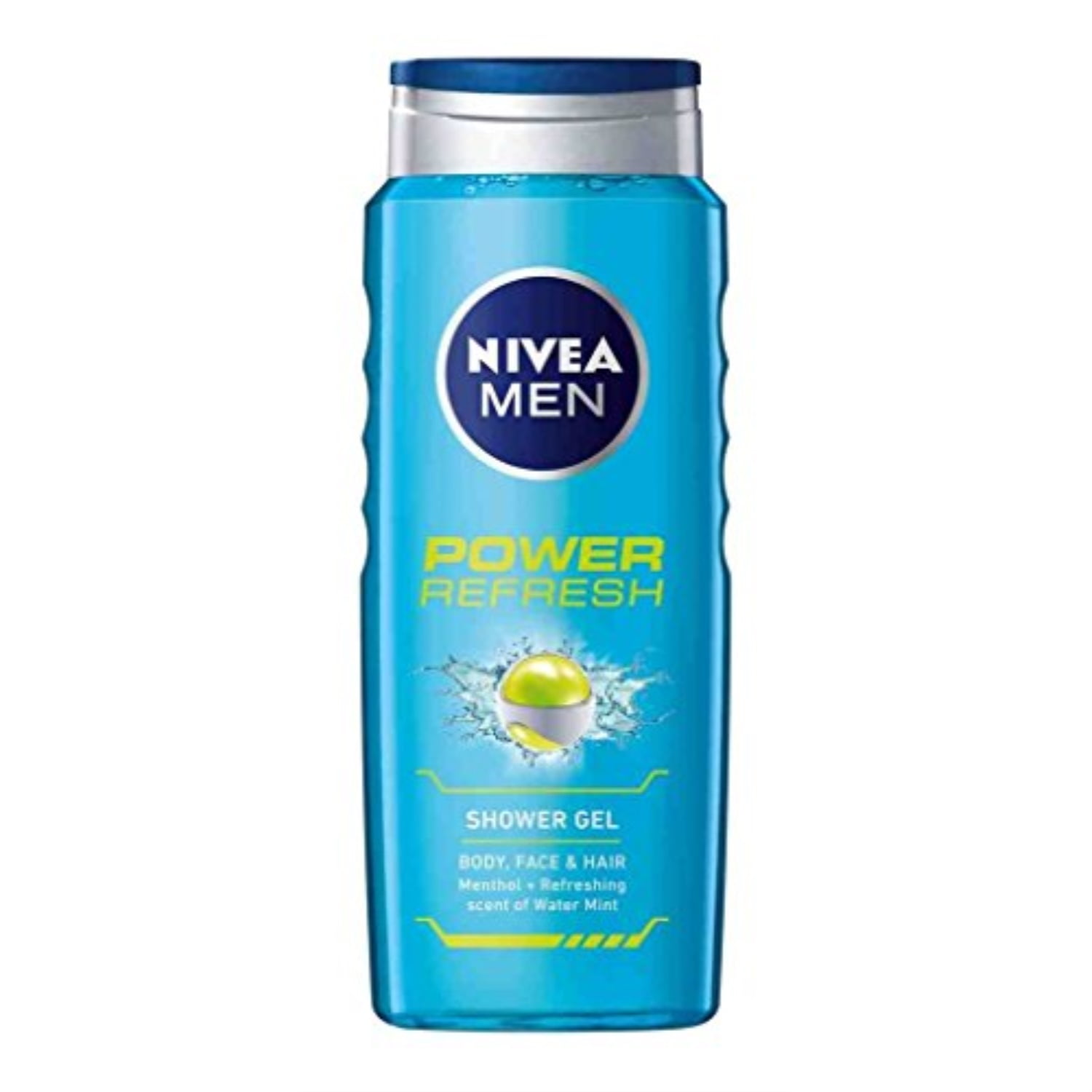 nivea power refresh shower gel, 500ml
