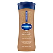 Vaseline Intensive Care Body Lotion for Dry Skin Cocoa Radiant Lotion Made with Ultra-Hydrating Lipids and Pure Cocoa Butter for a Long-Lasting, Radiant Glow, 10 fl oz