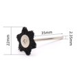 thumbnail image 4 of 2.35Mm Six-Star Hexagonal Polishing Brush T-Shaped Brush To Remove Dust Black Nylon Smile Home, 4 of 6