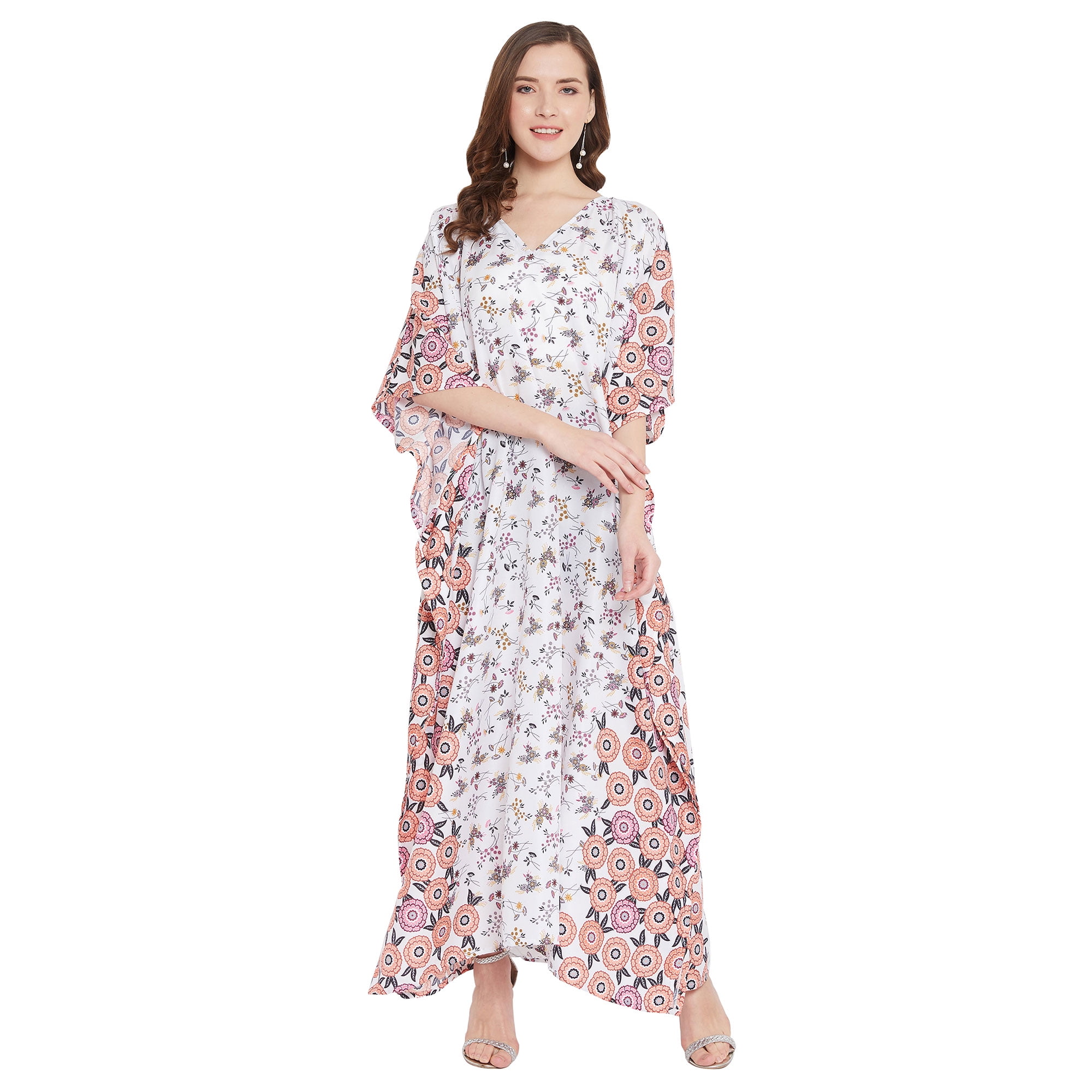GypsieBlu - Gypsie Blu Boho Plus Size Long Kaftans Dress Maxi Kimono ...