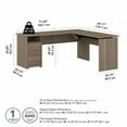 thumbnail image 5 of Cabot 72W 3 Position Sit to Stand L Desk in Ash Gray - Engineered Wood, 5 of 6