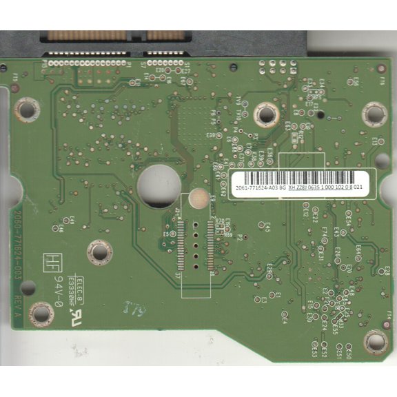 WD2002FAEX-007BA0, 2061-771624-A03 BG, WD SATA 3.5 PCB