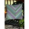 Thumbprintz Chevron Rainbow Pastels Indoor/Outdoor Pillow