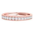 thumbnail image 3 of AoneJewelry 3/8 Carat Diamond Milgrained Wedding Band In 10K Rose Gold, 3 of 5