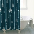 thumbnail image 5 of Extra Long Boho Shower Curtain 72x84 Inches - Vintage Floral & Tropical Leaves Pattern, Waterproof Bohemian Bathroom Decor with 12 Hooks, Tribal Rustic Style, 5 of 5