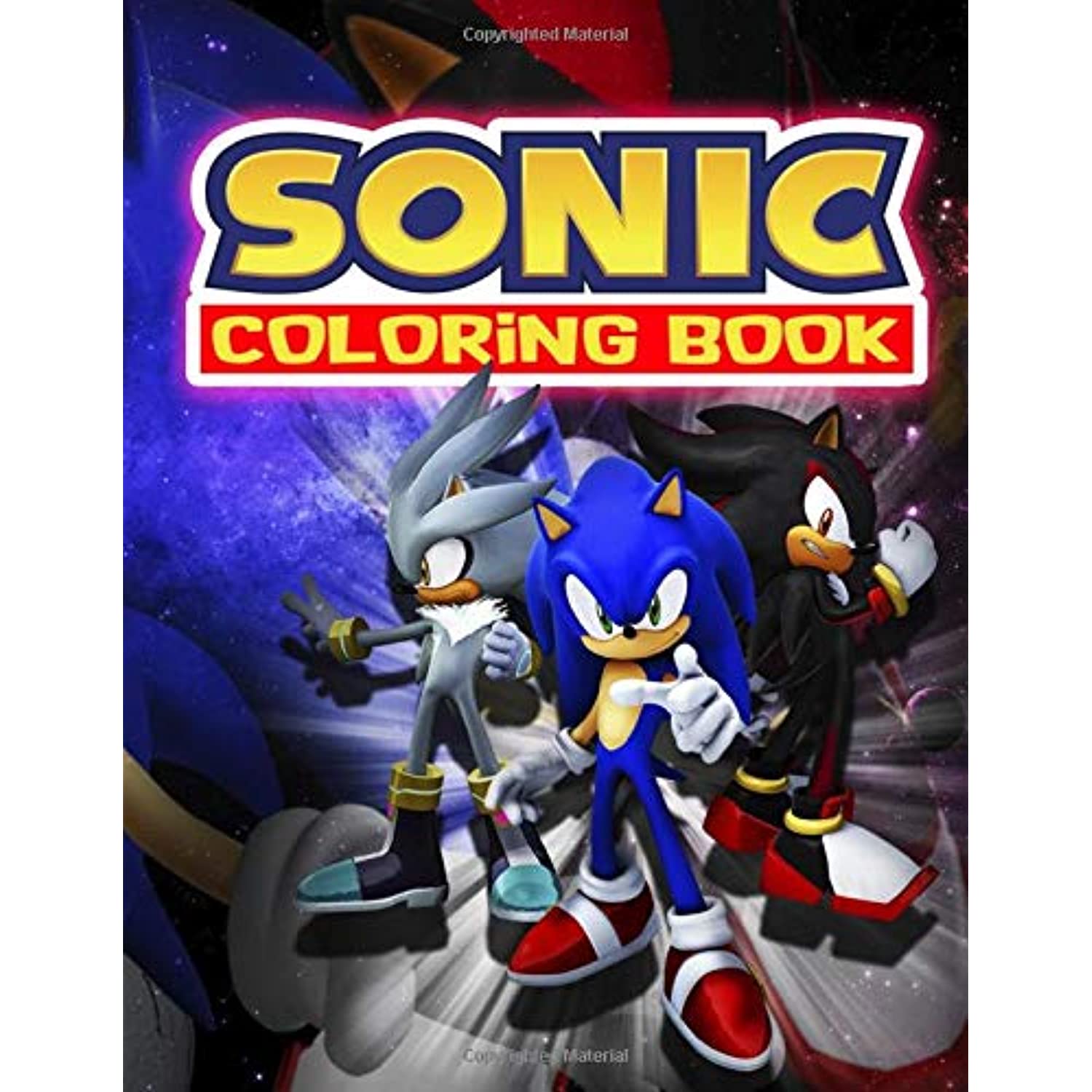 Sonic Coloring Book: Jumbo Sonic Coloring Book For Kids Ages 3 - 9 With Unofficial Premium ...