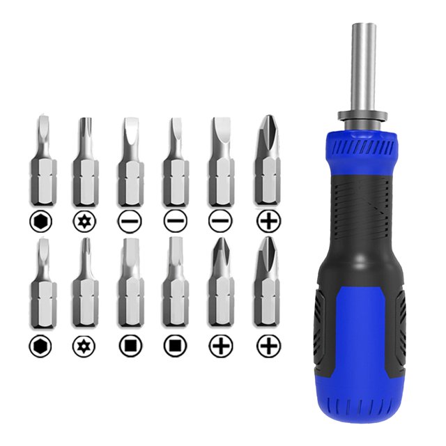 Clearance!Juego de destornilladores multipunta 13 en 1,herramienta en uno,destornillador extraduradero,kit de reparación