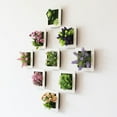 thumbnail image 2 of Hanging Planter Vase & Geometric Wall Decor Container, Artificial Flower Succulent Plant Hanging Wall Art Frame Living Room Home Decor, 2 of 7