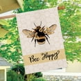 thumbnail image 4 of Spring House Flag Bee Happy Flower Floral Summer Vertical Double Sided Burlap 28 x 40 Inch Holiday Farmhouse Seasonal Yard Outdoor Decor, 4 of 6