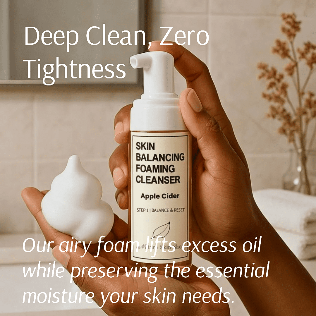 Nature Skin Shop Clarifying Apple Cider Vinegar Cleanser, Face Wash for Oily & Combination Skin, Balances Oil & Visibly Refines Pores, 8 Ounces