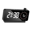 thumbnail image 3 of Reloj despertador digital 3 brillo ajustable mini reloj espejo relojes electrónicos Negro, 3 of 10
