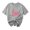 Gray, variant on Purcolt Valentine's Day Women's Letter T-Shirt Casual Round Neck Loose Fit Comfy Short Sleeve Love Graphic Print Tees Tops