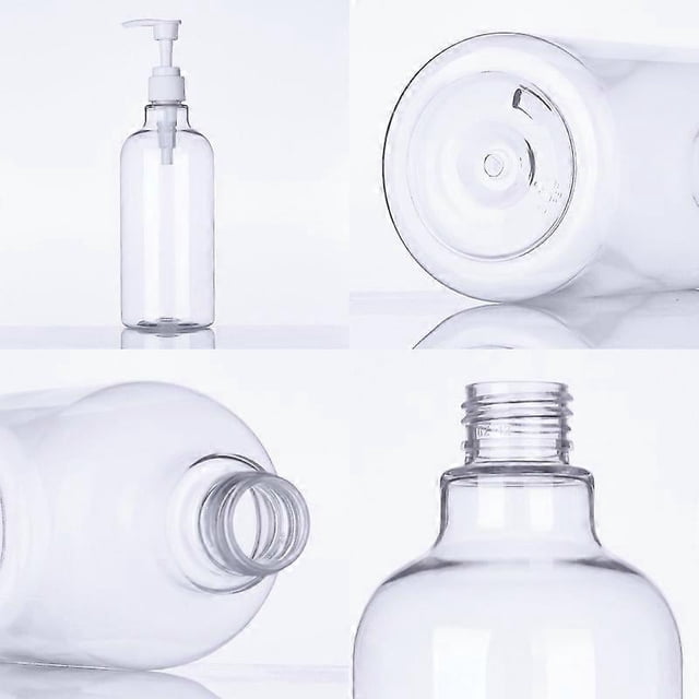 Dispensador de jabón transparente (paquete de 2), dispensador de desinfectante de manos de plástico, dispensador de jabón de cocina, botella con bomba de jabón grueso premium