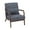 Antique Dark Grey 01, variant on Leumius Modern Arm Chair Upholstered Reading Accent Chair with Pillow & Solid Wood Frame for Living Room Bedroom,Beige