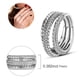 thumbnail image 3 of Anillo apilable de lujo Chapado en plata para mujer, anillos de joyería fina con margaritas y flores infinitas reales para fiesta de compromiso y boda, 3 of 5