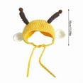 thumbnail image 2 of Handmade Crochet Hat for Cats Cute Knitted Pet Halloween Birthday Party Photo Prop Accessories, 2 of 6