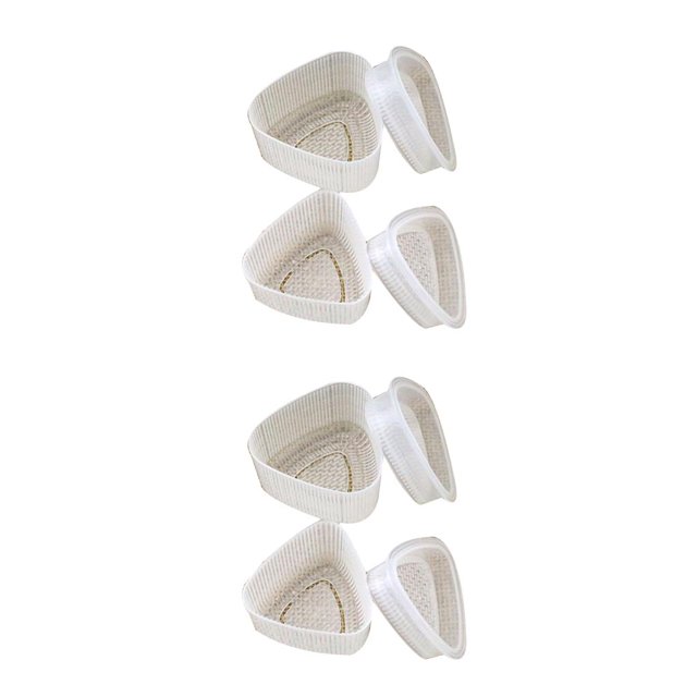 Advancent 2Pcs Sushi Molds Transparent Kitchen Food Non-Stick DIY Bento Bar Triangular Ball Lovely Rice Mould Household Accessories 6.6*6.4*4 cm 2piezas Advancent CBP063502