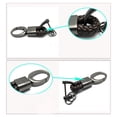 thumbnail image 4 of Hand-woven Leather Keychains Car Key Ring Metal Big Head Keyring Holder Gifts, 4 of 11