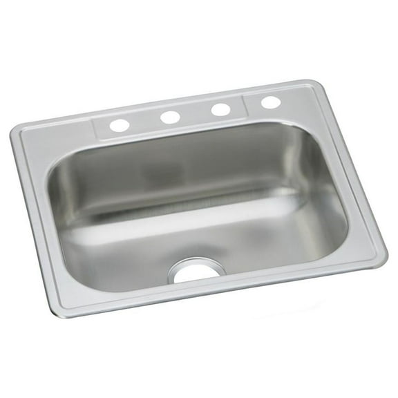 Elkay Dayton Stainless Steel 25" x 22" x 8-1/16", Single Bowl Drop-in Sink