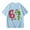 Sky Blue, variant on 67 shirt G'irls Summer Short Sleeve T Shirt Cute Cartoon Number Print Casual Top Tee Shirt For K'ids Youth