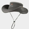 thumbnail image 2 of GPOECD Western Cowboy Camping Bucket Hat For Outdoor Spring Summer Hiking And Fishing Sun Grey,One Size, 2 of 4