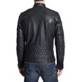 thumbnail image 2 of Men's Genuine Black Lambskin Leather Jacket Biker Soft Stylish Motorcycle Jacket A721, 2 of 3