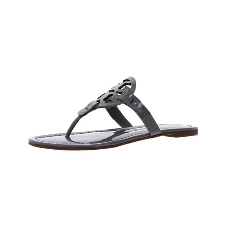 

Tory Burch Womens Miller Patent Leather T-Strap Thong Sandals