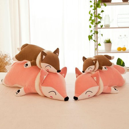 Download 35/50/60cm Children Plush Fox Pillow Doll Stuffed Animals Soft Toy Valentine Gift Birthday ...