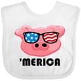 thumbnail image 3 of Inktastic Merica Pig Boys or Girls Baby Bib, 3 of 4