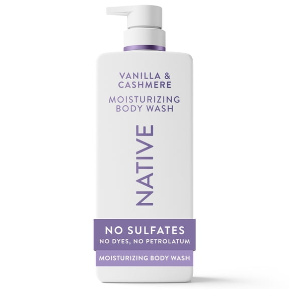 Native Moisturizing Body Wash Vanilla & Cashmere, 22 FL OZ