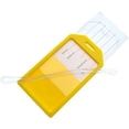 thumbnail image 5 of 5 Pack - Premium Rigid Airline Luggage Tag Holders with 6" Worm Loops - Heavy Duty Hard Plastic -Suitcase ID Tag Identifiers with Business Card Insert Window by Specialist ID (Yellow), 5 of 7