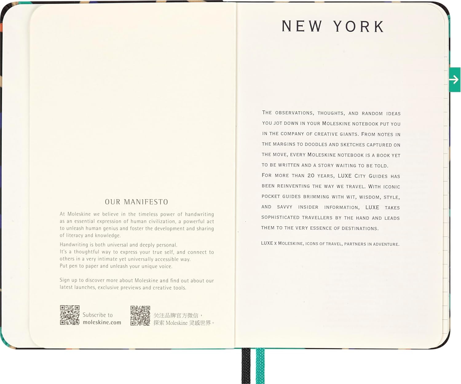 Moleskine LUXE x New York City Travel Guide Notebook, Pocket (3.5" x 5.5"), 112 pages