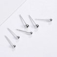 thumbnail image 4 of 999 For Sterling Silver Small Round Bead Earrings, 4 of 4
