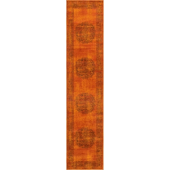 Unique Loom Imperial Collection Area Rug - Cypress (2' 7" x 12' Runner Terracotta/Brown)