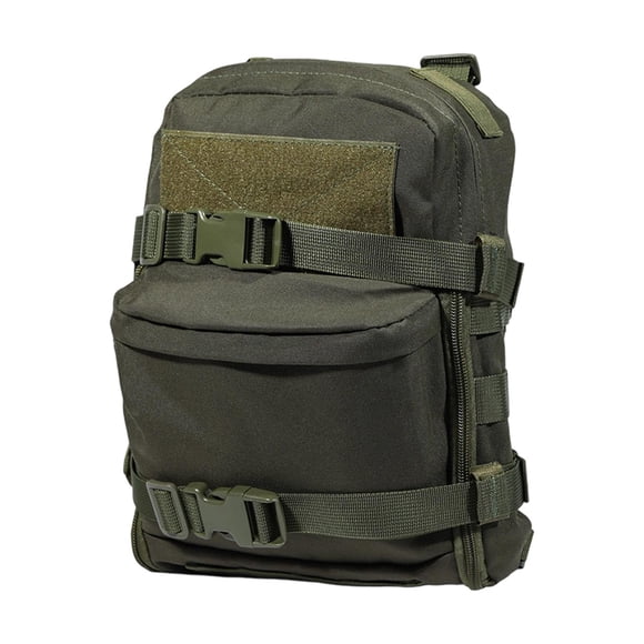 Mochila con arnés y depósito de agua de 2 litros, diseño con múltiples bolsillos, 23 x 11 x 31 Verde oscuro