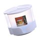 thumbnail image 3 of Dispensador de granos de rotanti de 3 compartimentos de 5,4 l, a prueba de humedad con tapa, cubierta extraíble para , Blanco Rejilla Blanca 5.4L-3 Macarena Contenedor de almacenamiento de arroz, 3 of 8