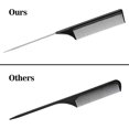 thumbnail image 3 of 2 Pack Rat Tail Comb,Anti Static And Heat Resistant Teasing Lightweight Comb For All Hair Types, 3 of 6